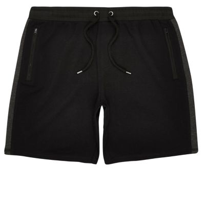 Black jogger shorts